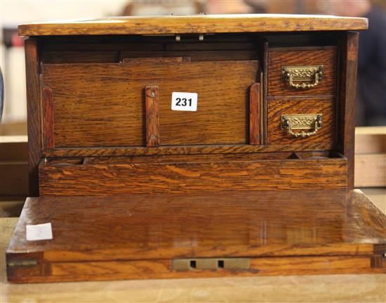 19th Century oak stationery